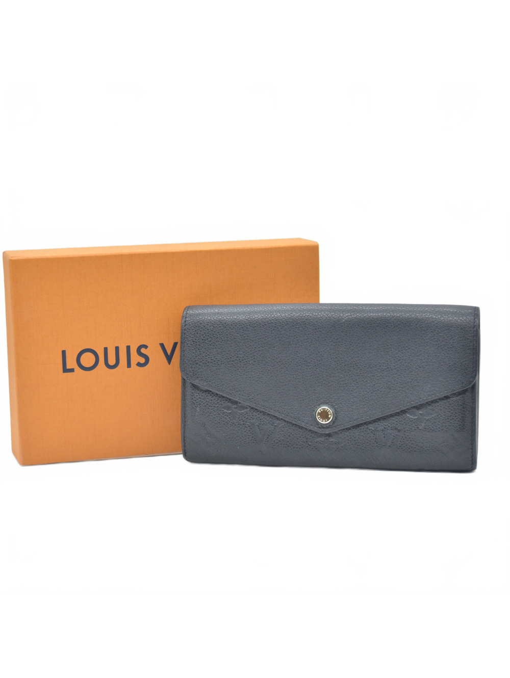 2015 Louis Vuitton Empreinte Sarah Wallet NM Black CA2115